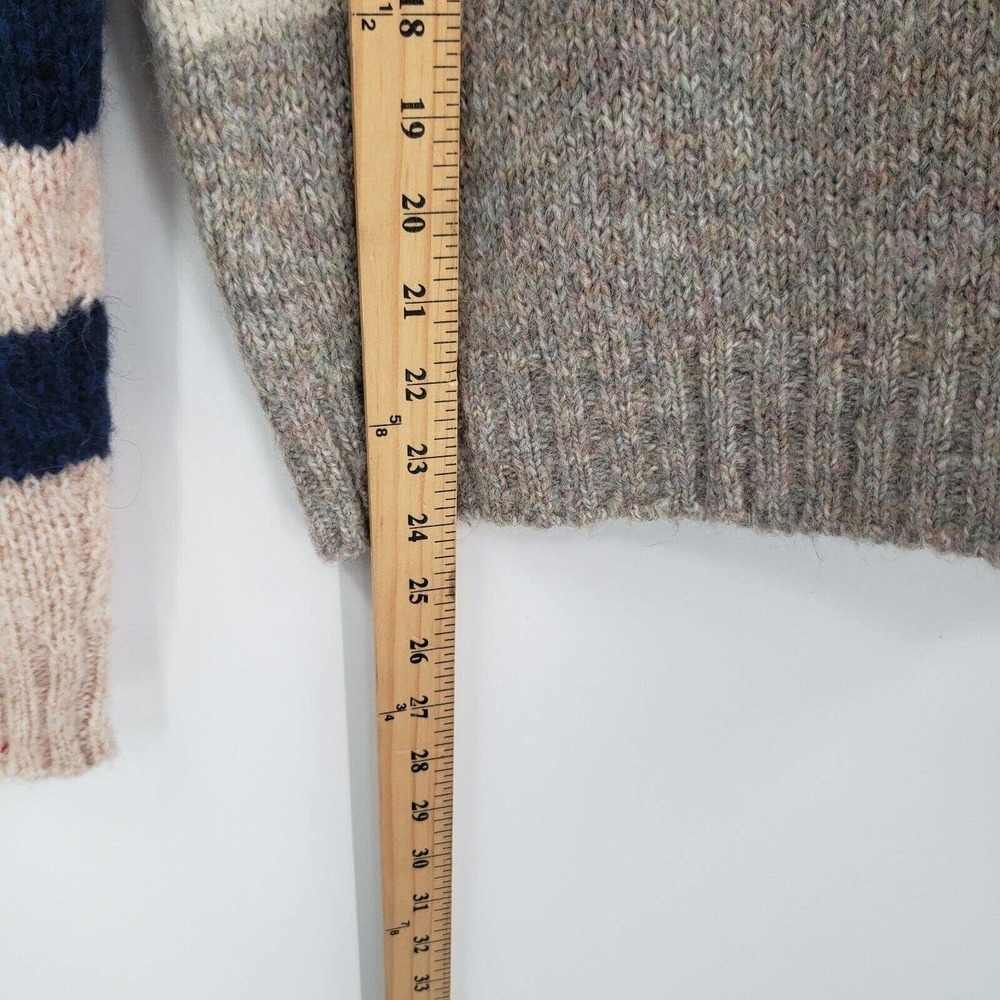 Rebecca Taylor Striped Colorblock Sweater Womens Size Small Wool Blend - Picture 9 of 12